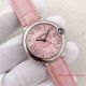 2017 Replica Ballon Bleu De Cartier Ladies Watch Pink Dial leather band (2)_th.jpg